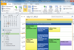 Screenshots of Workgroup Calendar